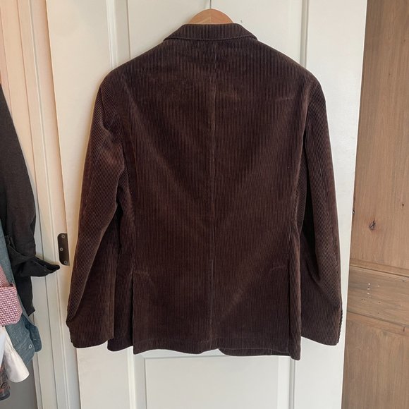 Q by Flynt Brown Corduroy Blazer 38R - Picture 2 of 4